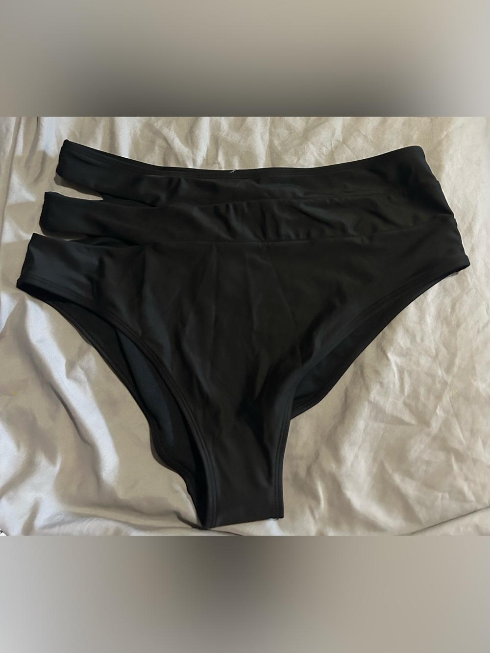Adore Me Black High-Rise Bikini Bottom